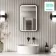 Mila Battery Powered Black Framed Illuminated LED Mirror 600x400mm