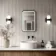 Mila Battery Powered Black Framed Illuminated LED Mirror 600x400mm