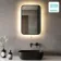 Mila Battery Powered Black Framed Backlit Illuminated LED Mirror 600x400mm