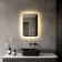 Mila Battery Powered Black Framed Backlit Illuminated LED Mirror 600x400mm