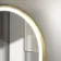 Maya Battery Powered Brushed Brass Arched LED Mirror 750x500mm