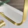 Nina Brushed Brass Mirror 800x600mm