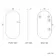 Adele Pill Brushed Brass Mirror 800x400mm