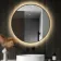Paris Black Framed Round Backlit Illuminated LED Mirror 800mm