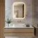 Nina Brushed Brass Backlit Illuminated LED Mirror 700x500mm