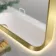 Nina Brushed Brass Backlit Illuminated LED Mirror 800x600mm