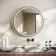 Libby Matt Black Round Illuminated LED Mirror 780mm