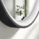 Libby Matt Black Round Illuminated LED Mirror 780mm