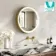 Libby Brushed Brass Round Illuminated LED Mirror 580mm