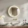 Libby Brushed Brass Round Illuminated LED Mirror 580mm
