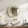 Libby Brushed Brass Round Illuminated LED Mirror 580mm