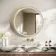 Libby Brushed Brass Round Illuminated LED Mirror 780mm