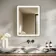 Libby Matt Black Illuminated LED Mirror 800x600mm