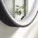 Libby Oval Matt Black Illuminated LED Mirror 800x520mm