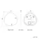 Libby Matt Black Illuminated LED Mirror 806x813mm
