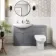 Capri Fog Grey Back To Wall Toilet Unit 600mm