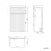 Crete Fluted Apex Oak Slimline Back To Wall Toilet Unit 500mm