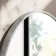 Essence Brushed Silver Round Bathroom Mirror 1000mm