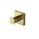 Isla Brushed Brass Square Robe Hook