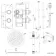 Ballina Premium Ceiling Chrome Round Thermostatic Shower Set - 300mm Head & Slider Shower