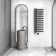 Palermo Electric Anthracite Designer Heated Towel Rail 1200x450mm