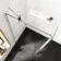 Copenhagen Easy Clean 8mm Wet Room Shower Glass 900mm & 250mm Pivotal Return Panel
