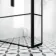 Munich Matt Black Grid 8mm Wet Room Shower Glass 1000mm & 250mm Pivotal Return Panel