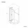 London Matt Black 6mm Bifold Shower Enclosure 800x800mm