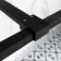 Munich Matt Black Grid 8mm Walk Through Wet Room Shower Glass Panel 1200mm