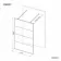 Munich Matt Black Grid 8mm Walk Through Wet Room Shower Glass Panel 1400mm