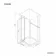 London Matt Black 6mm Pivot Shower Enclosure 900x760mm