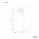 Munich Matt Black Framed 8mm Wet Room Shower Glass 1000mm & 250mm Return Panel