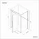 Helsinki Matt Black Premium Easy Clean 8mm Hinged Shower Enclosure 1100x900mm