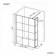 Munich Matt Black Grid 8mm Wet Room Shower Glass 1100mm & 250mm Pivotal Return Panel