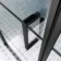 Toulon Matt Black Grid Easy Clean 6mm Pivot Shower Enclosure 1000x700mm