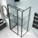 Toulon Matt Black Grid Easy Clean 6mm Pivot Shower Enclosure 1100x700mm