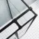 Toulon Matt Black Grid Easy Clean 6mm Pivot Shower Enclosure 1100x700mm
