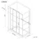 London Matt Black 6mm Sliding Shower Enclosure 1000x760mm