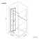 London Matt Black Grid 6mm Bifold Shower Enclosure 1000x700mm