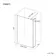 Munich Fluted Effect Brushed Brass 8mm Wet Room Shower Glass 1100mm & 250mm Pivotal Return Panel