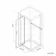 London Brushed Brass 6mm Pivot Shower Enclosure 800x800mm