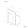 Lisbon Brushed Brass 8mm Sliding Shower Enclosure 1500x900mm