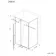 Cologne Matt Black Easy Clean 8mm Hinged Shower Enclosure 1500x800mm