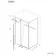Cologne Brushed Brass Easy Clean 8mm Hinged Shower Enclosure 1800x700mm