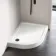 London Offset Quadrant Stone Shower Tray 1200x900mm - Left Handed & Riser Kit