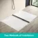 Tokyo Rectangular Matt White Slate Texture Stone Shower Tray 1400x900mm