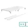 Doha Rectangular Gloss White Anti-Slip Stone Shower Tray 1500x700mm & Riser Kit