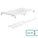 Doha Rectangular Gloss White Anti-Slip Stone Shower Tray 1600x700mm & Riser Kit