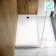 Doha Rectangular Gloss White Anti-Slip Stone Shower Tray 1700x700mm & Riser Kit