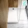 Doha Rectangular Gloss White Anti-Slip Stone Shower Tray 1500x800mm & Riser Kit